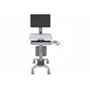 Ergotron WorkFit C-Mod Single LD Sit-Stand Workstation Cart 24-198-055 do 27 cali
