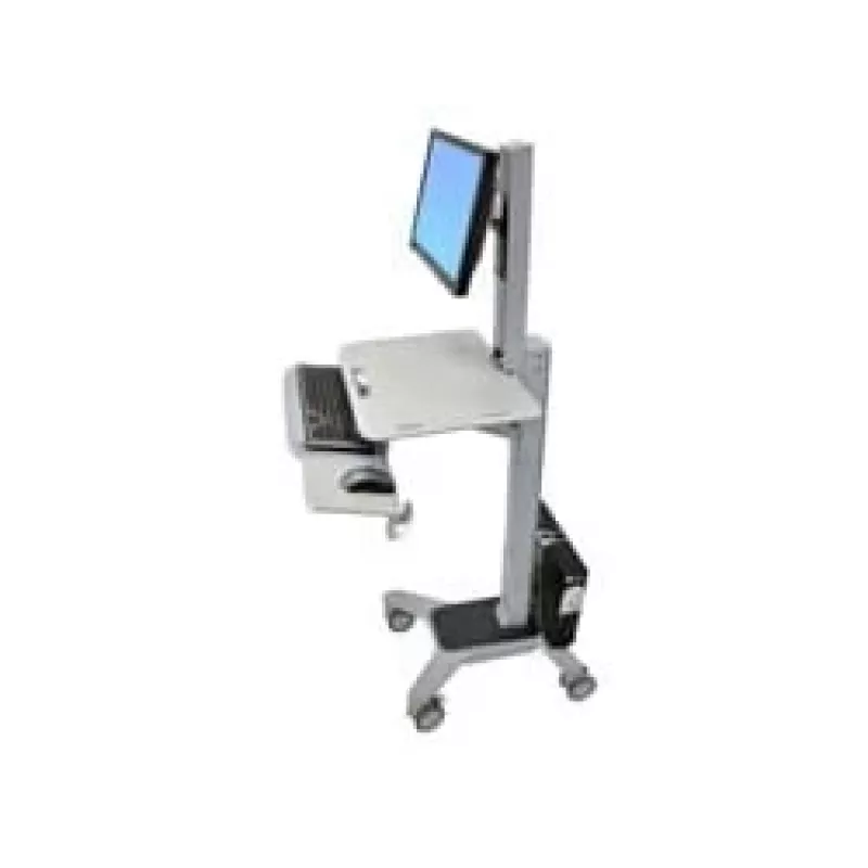 Ergotron WorkFit C-Mod Single LD Sit-Stand Workstation Cart 24-198-055 do 27 cali