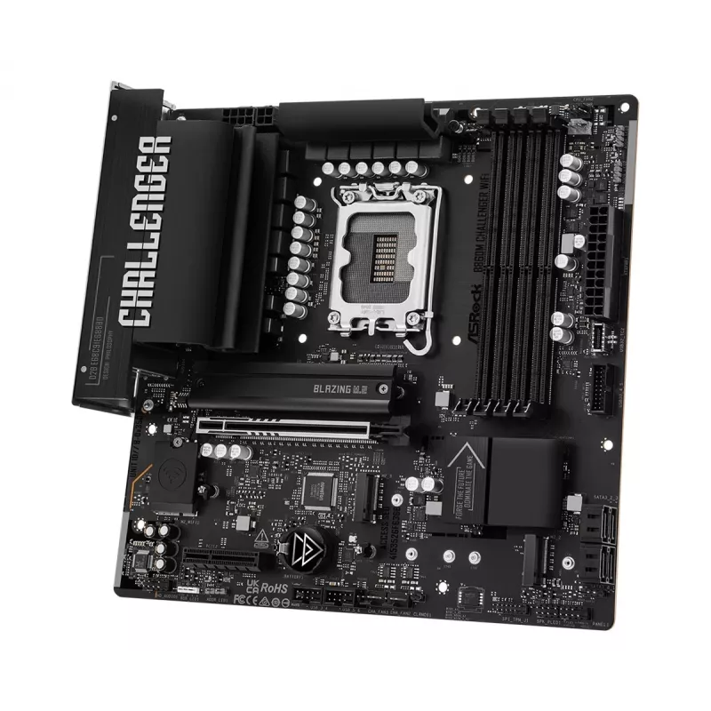 ASRock B860M Challenger WiFi LGA1851 mATX DDR5 Płyta Główna (90-MXBUP0-A0UAYZ)