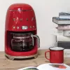 Smeg DCF02RDEU 50's Style Drip Filter Coffee Machine 10-Cup 1.4L Red