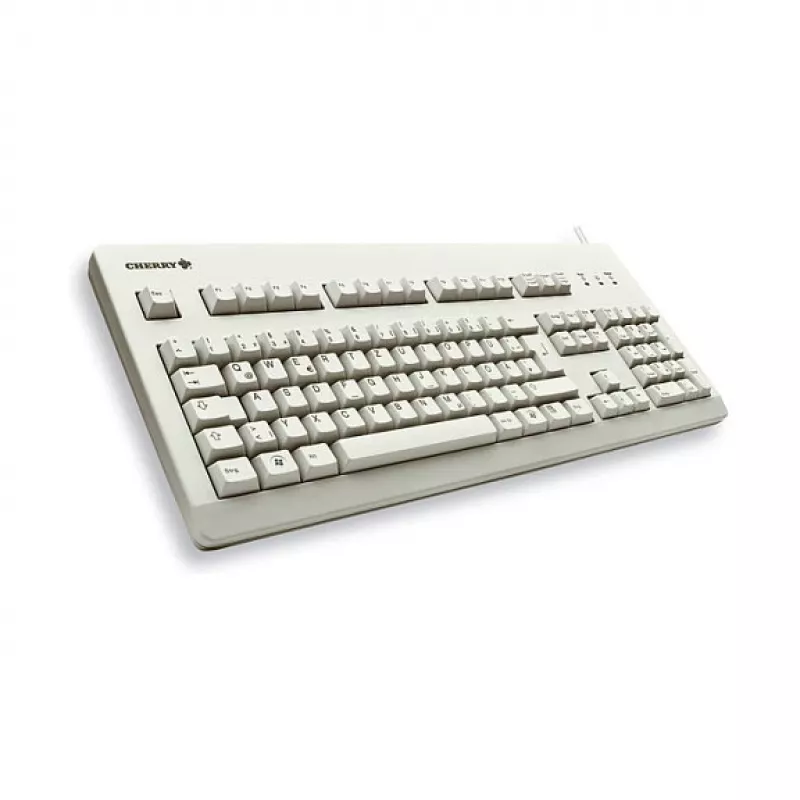 CHERRY G80-3000 Klawiatura mechaniczna G80-3000LXCEU-0 MX Brown Pełnowymiarowa US/International PS/2+USB Jasnoszara