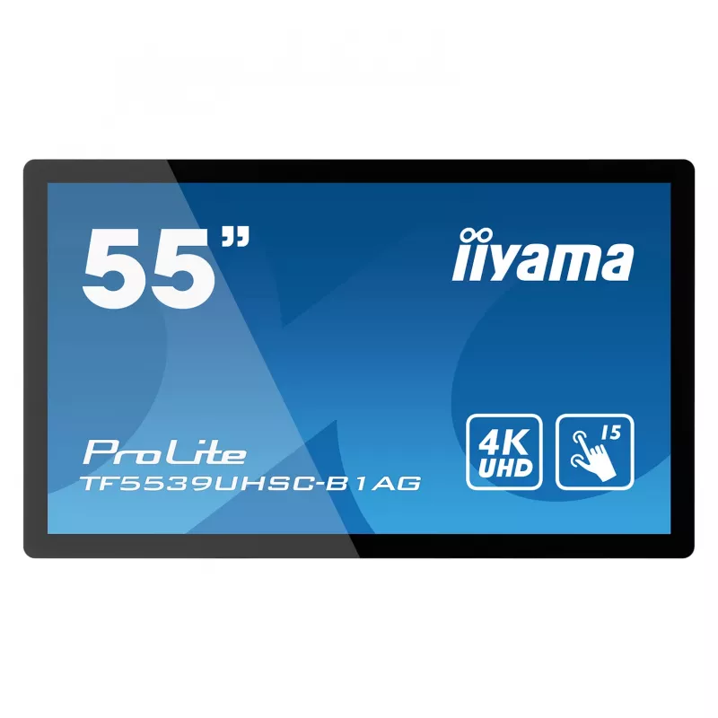Iiyama ProLite TF5539UHSC-B1AG 55 cali 4K UHD PCAP 50-Dotyk IPS LED Monitor Czarny
