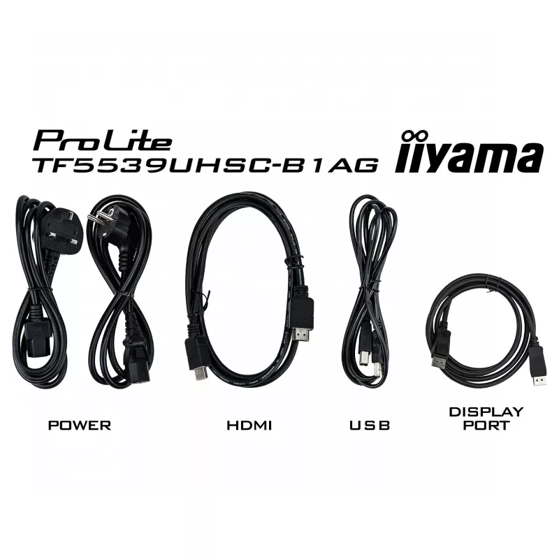 Iiyama ProLite TF5539UHSC-B1AG 55 cali 4K UHD PCAP 50-Dotyk IPS LED Monitor Czarny