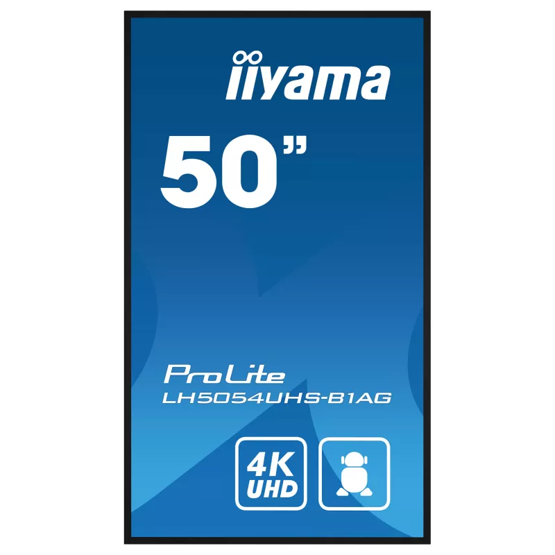Iiyama ProLite LH5054UHS-B1AG 50 cali 4K UHD VA Komercyjny Wyświetlacz Sygnalizacyjny 24/7 Android