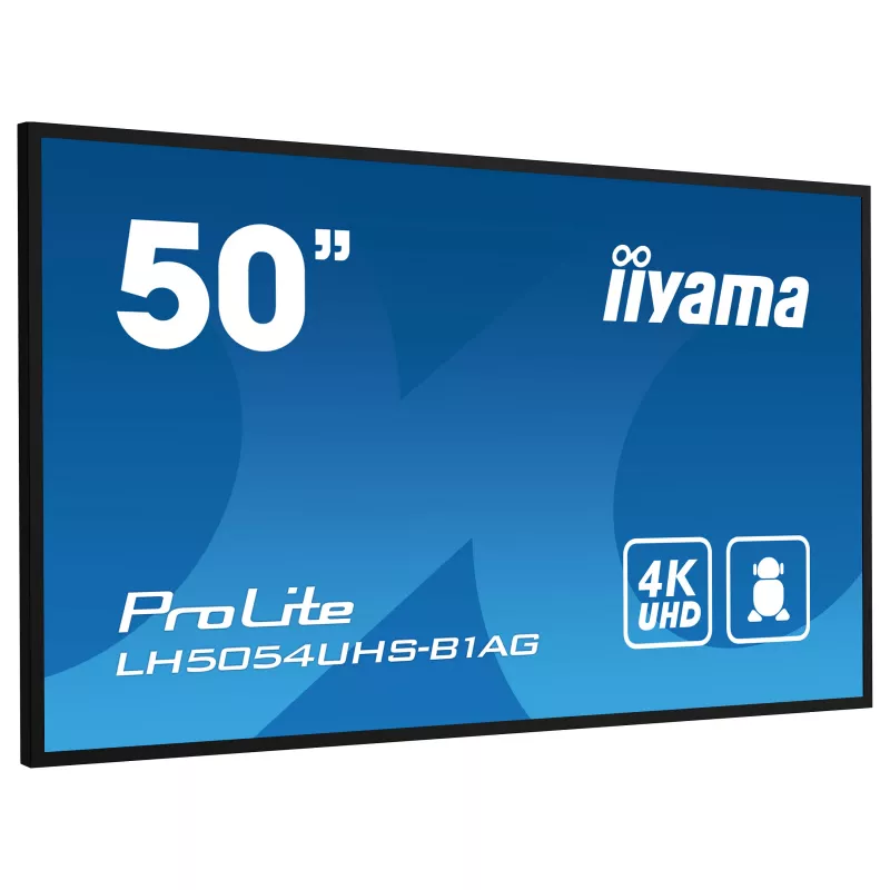 Iiyama ProLite LH5054UHS-B1AG 50 cali 4K UHD VA Komercyjny Wyświetlacz Sygnalizacyjny 24/7 Android