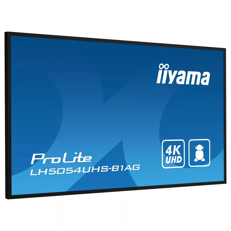 Iiyama ProLite LH5054UHS-B1AG 50 cali 4K UHD VA Komercyjny Wyświetlacz Sygnalizacyjny 24/7 Android