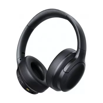 Baseus Bass BH1 Lite Bezprzewodowe Słuchawki Nauszne Bluetooth z Mikrofonem ENC USB-C 40h Odtwarzania Czarny A0203C00
