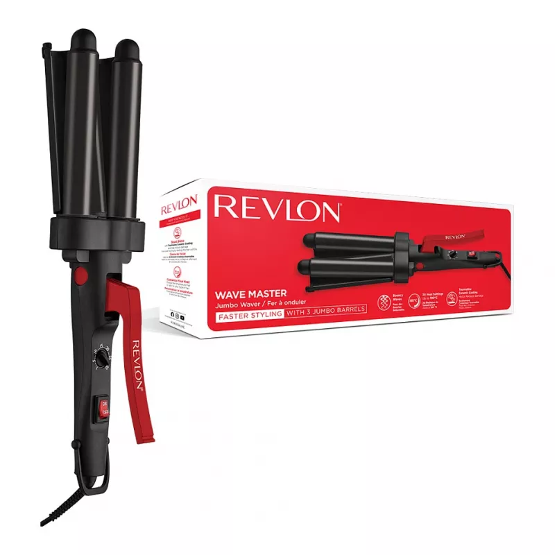 Revlon RVIR3056UKE Hot Air Brush - Czarny/Czerwony - 2,5m przewód - Zestaw do stylizacji włosów