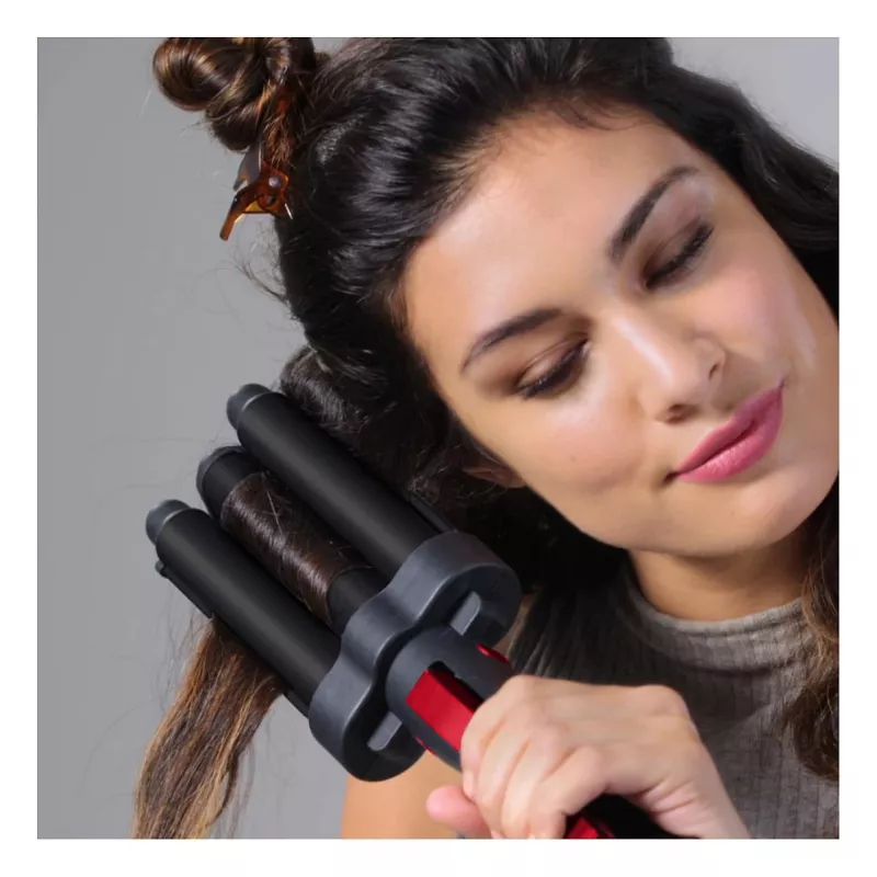 Revlon RVIR3056UKE Hot Air Brush - Czarny/Czerwony - 2,5m przewód - Zestaw do stylizacji włosów