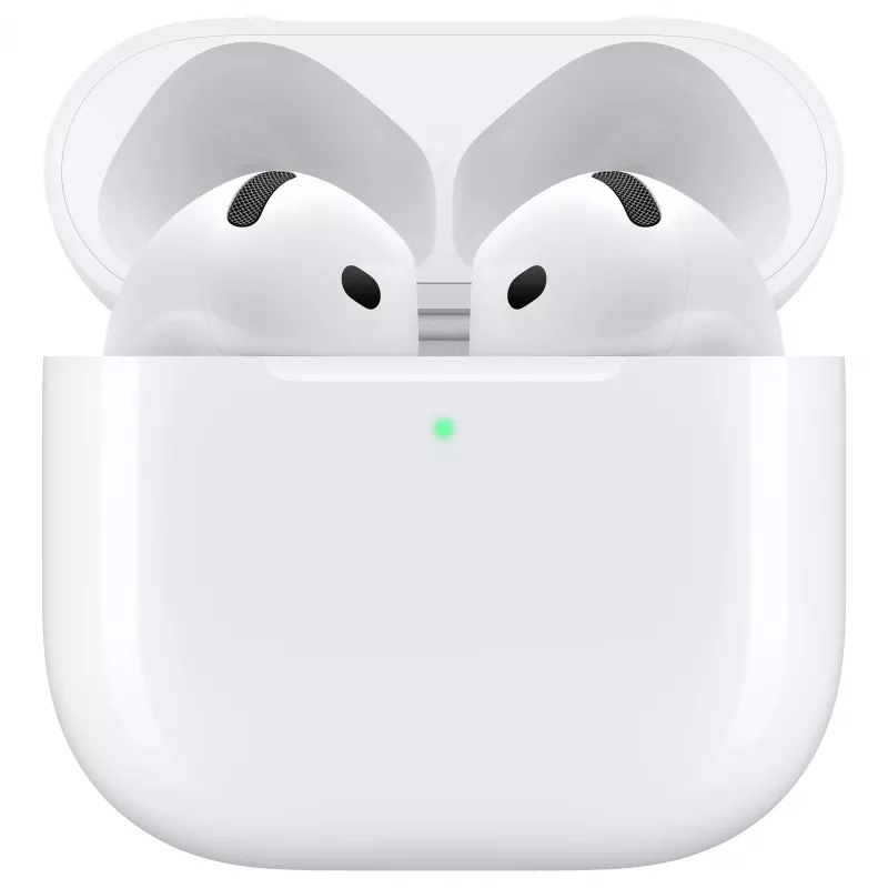 Apple AirPods 4. generacji, prawdziwie bezprzewodowe słuchawki douszne z etui MagSafe – biały (MXP63LL/A)