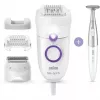 Braun Silk-épil 5 5-825 Power Epilator, Biały/Różowy, 28 pęset, MicroGrip, zasilanie sieciowe
