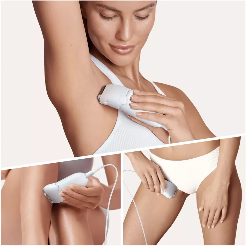 Braun Silk-épil 5 5-825 Power Epilator, Biały/Różowy, 28 pęset, MicroGrip, zasilanie sieciowe