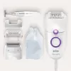 Braun Silk-épil 5 5-825 Power Epilator, Biały/Różowy, 28 pęset, MicroGrip, zasilanie sieciowe