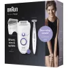 Braun Silk-épil 5 5-825 Power Epilator, Biały/Różowy, 28 pęset, MicroGrip, zasilanie sieciowe