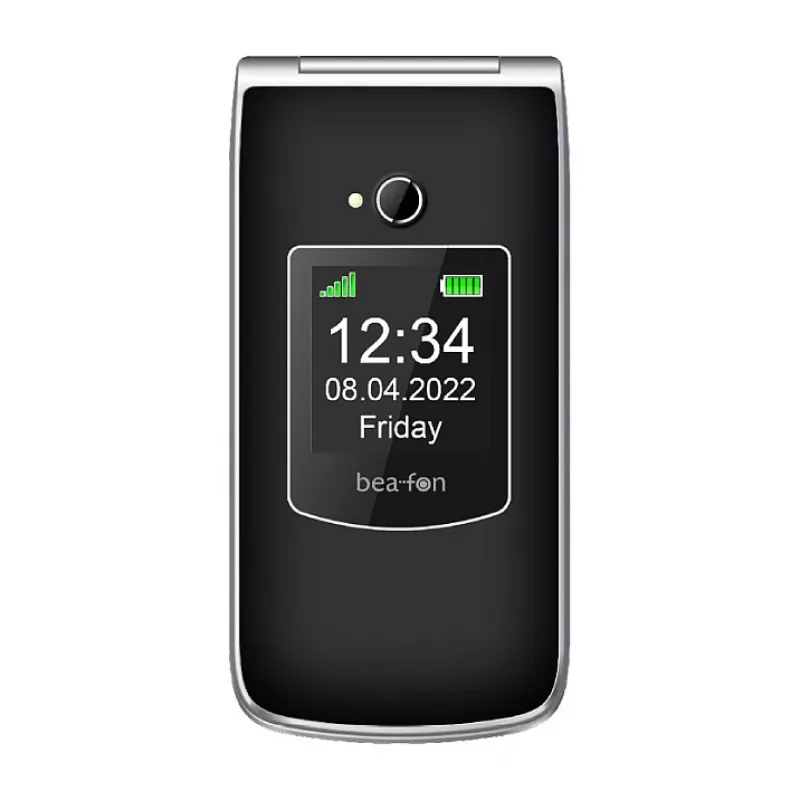 Bea-fon Silver Line SL605 Telefon Funkcyjny Dual-SIM Czarny Srebrny