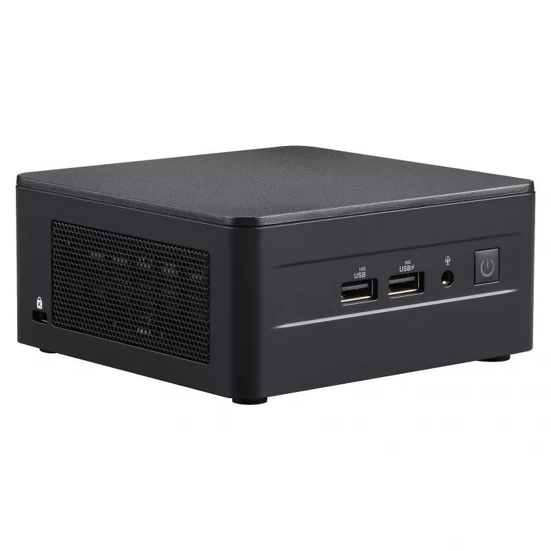 ASUS NUC 13 Pro Tall Kit RNUC13L3HV500000I - Barebone - Mini-PC - Intel Core i5-1350P - Bez RAM - Bez dysku - Intel Iris Xe Graphics - Wi-Fi 6E - Bluetooth 5.3 - 2.5GbE - vPro - Czarny