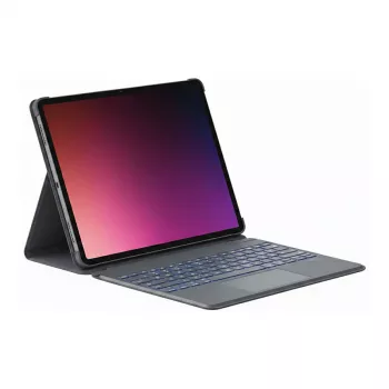 Klawiatura Inateck do iPada Air 13-calowego / iPada Pro 12,9-calowego, układ QWERTZ, kolor Space Gray, Bluetooth 5.2, podświetlana, z gładzikiem
