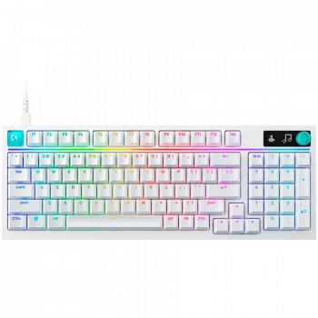 Logitech G316 X 98 Wired Gaming Keyboard - White - US International - Tactile