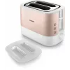 Philips Viva Collection HD2638/11 Toster 2 Kromki 950 W Różowe Złoto, Biały