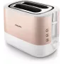 Philips Viva Collection HD2638/11 Toster 2 Kromki 950 W Różowe Złoto, Biały