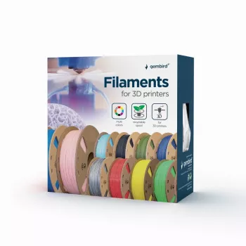 Gembird 3DP-PLA+1.75-02-BK PLA+ Filament 1.75 mm Czarny 1 kg