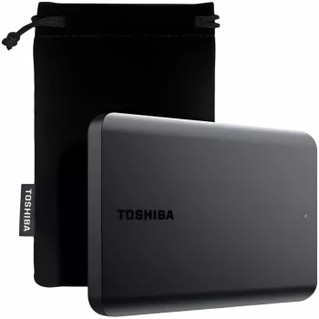 Toshiba Canvio Basics Excl 1TB Zewnętrzny Dysk Twardy, USB 3.2 Gen 1, Czarny