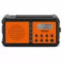 TechniSat TechniRadio Solar 2 DAB+/FM Radio Przenośne z Panelem Słonecznym i Korbką, Czarno-Pomarańczowy