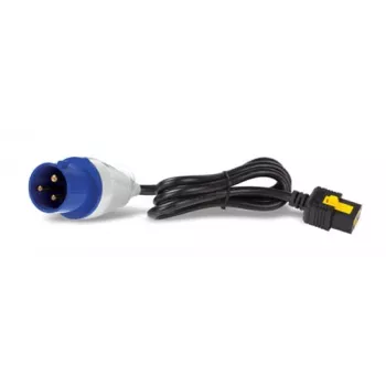 Przewód zasilający APC - IEC 60309 16A (M) do IEC 60320 C19 - 16 A - 3,0 m - Blokowany - Czarny - dla P/N: SMT2200I-AR, SMT2200R2I-AR, SMT3000I-AR, SMT3000R2I-AR, SRT1500XLI, SRT2200XLI-KR (AP8758)
