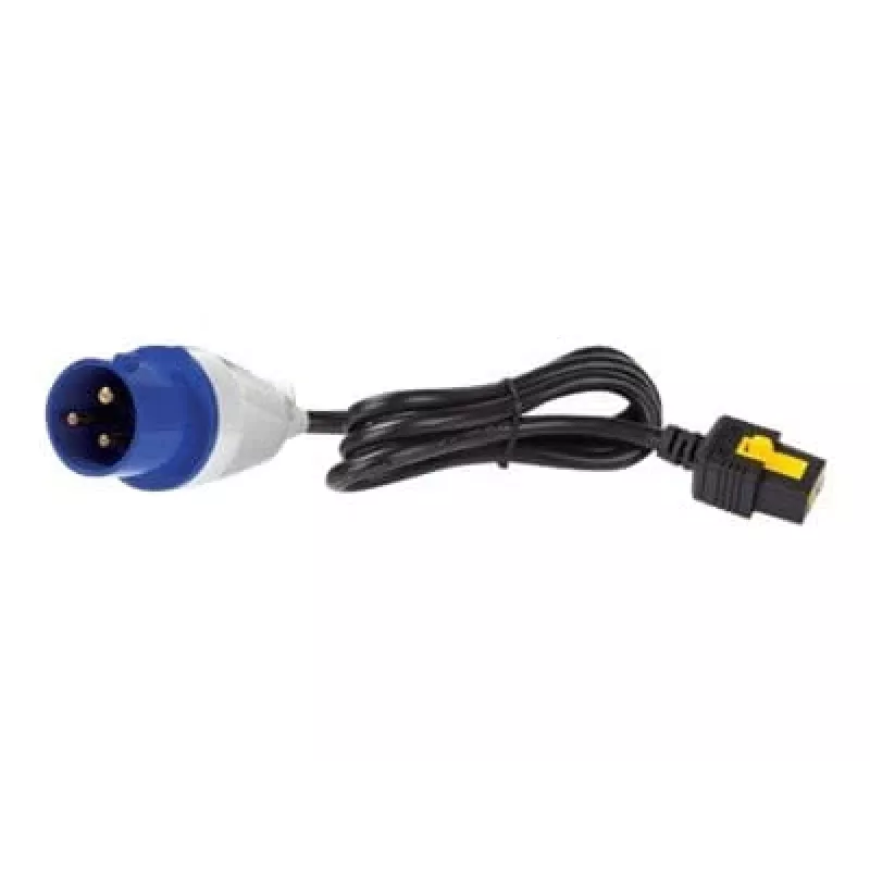 Przewód zasilający APC - IEC 60309 16A (M) do IEC 60320 C19 - 16 A - 3,0 m - Blokowany - Czarny - dla P/N: SMT2200I-AR, SMT2200R2I-AR, SMT3000I-AR, SMT3000R2I-AR, SRT1500XLI, SRT2200XLI-KR (AP8758)