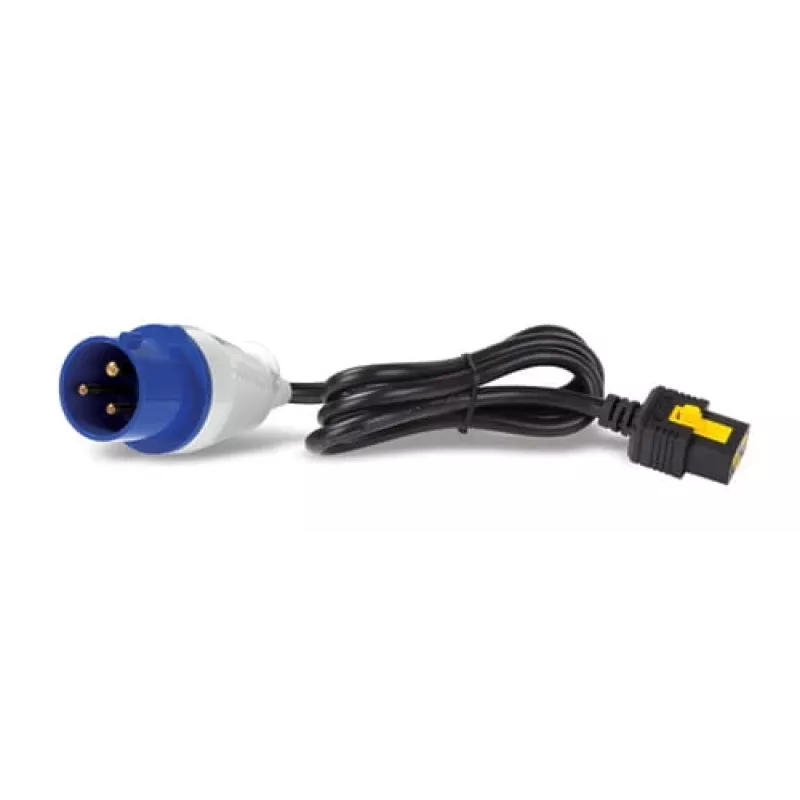 Przewód zasilający APC - IEC 60309 16A (M) do IEC 60320 C19 - 16 A - 3,0 m - Blokowany - Czarny - dla P/N: SMT2200I-AR, SMT2200R2I-AR, SMT3000I-AR, SMT3000R2I-AR, SRT1500XLI, SRT2200XLI-KR (AP8758)