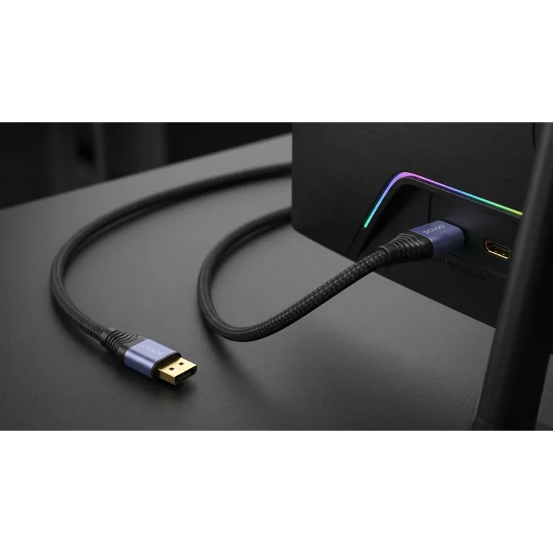 SAVIO CL-210 DisplayPort 2.1 Kabel 2m Czarny