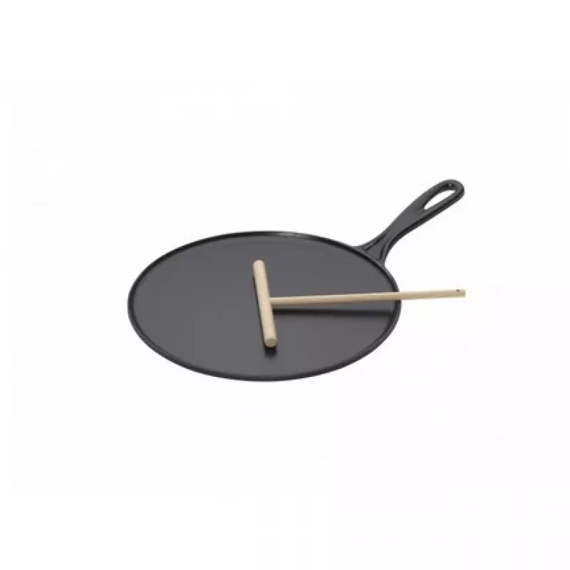 Le Creuset Patelnia do naleśników z żeliwa 27 cm Czarny