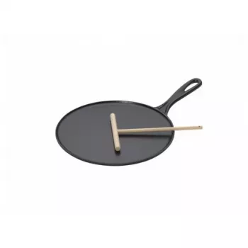 Le Creuset Patelnia do naleśników z żeliwa 27 cm Czarny