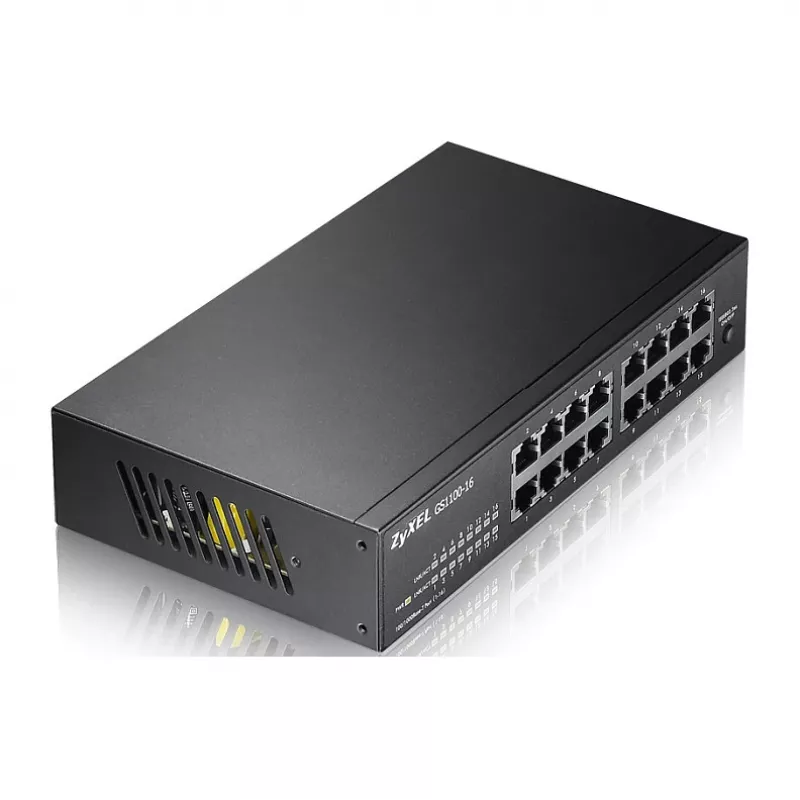 ZyXEL GS1100-16E 16-Port Gigabit Niezarządzalny Przełącznik Metalowy