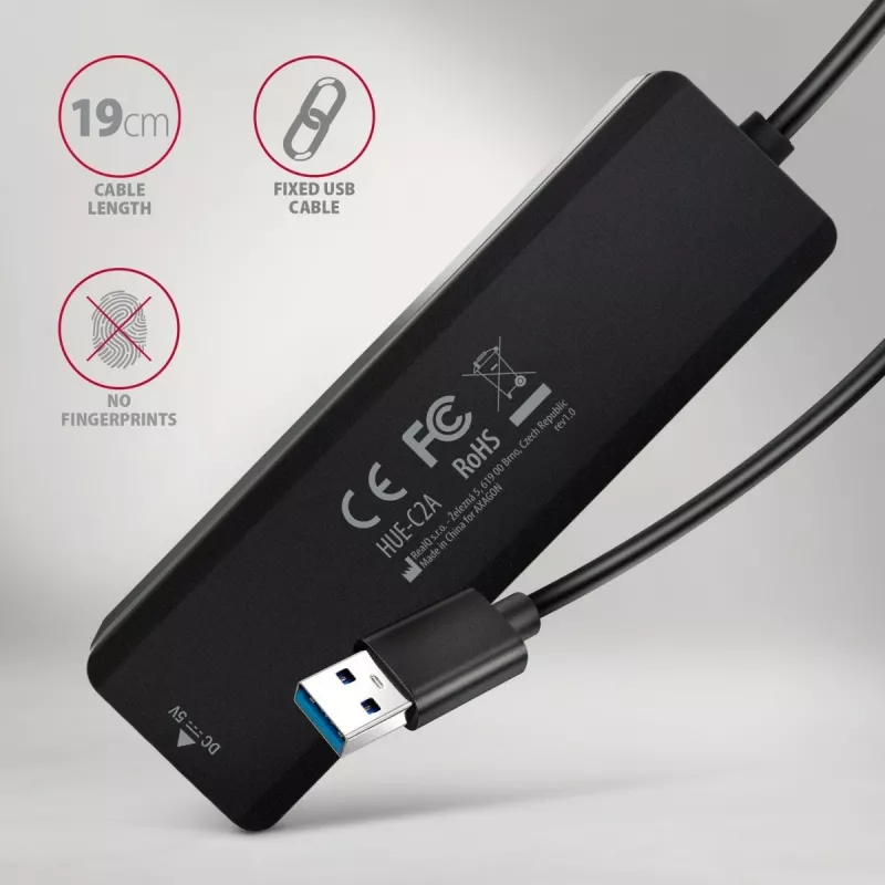 i-tec Axagon HUE-C2A USB-C Hub 4-Port 5 Gbps 2x USB-A + 2x USB-C z Power Delivery