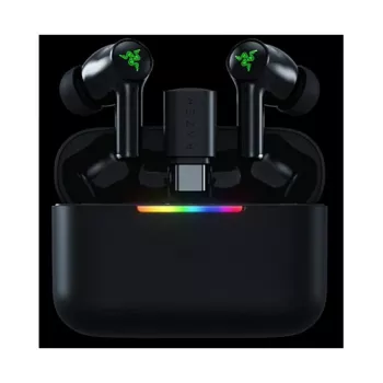 RAZER Hammerhead V3 HyperSpeed True Wireless Gaming Earbuds, ANC, Bluetooth 5.2, 2.4 GHz Dongle, THX Spatial Audio, Black