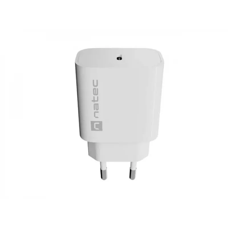 NATEC Ribera Wall Charger 1x USB-C 20W Biały