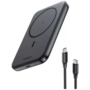 UGREEN 5000mAh Mini Powerbank Wireless 15W z MagSafe Biały