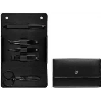 ZWILLING Zestaw do manicure Skórzany 5-częściowy Czarny (97003-004-0)