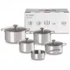 Zestaw garnków Le Creuset 5-częściowy - 3-warstwowy zestaw ze stali nierdzewnej