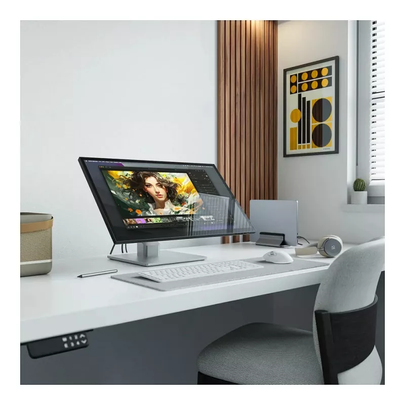 ALOGIC Clarity Fold Touch 27 cali 4K UHD IPS Monitor Dotykowy z Kamerą, 65W USB-C PD, Składana Podstawa