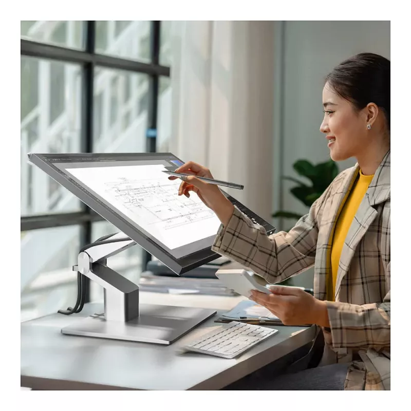 ALOGIC Clarity Fold Touch 27 cali 4K UHD IPS Monitor Dotykowy z Kamerą, 65W USB-C PD, Składana Podstawa