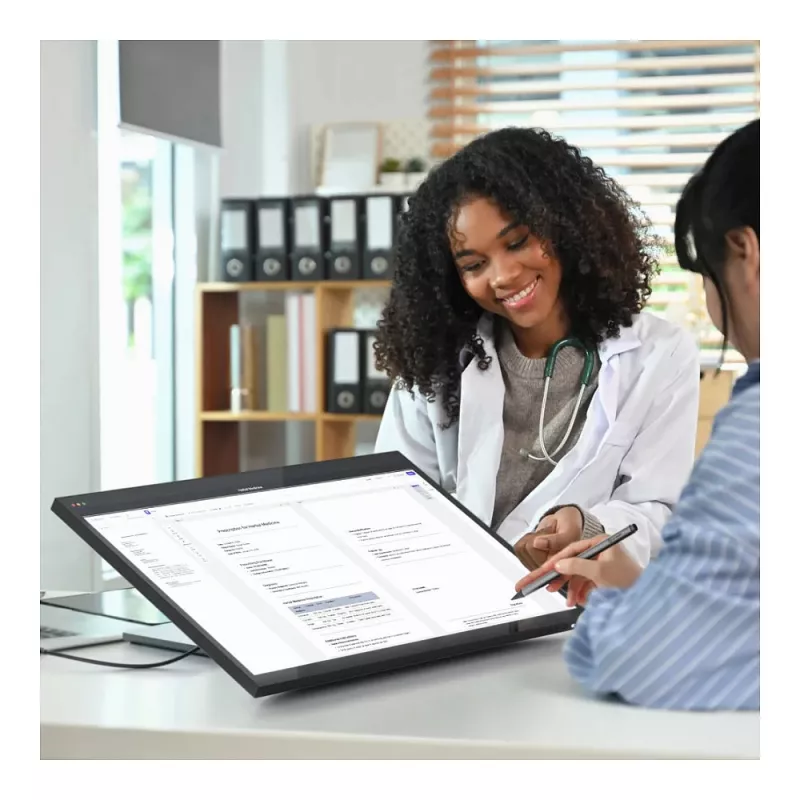 ALOGIC Clarity Fold Touch 27 cali 4K UHD IPS Monitor Dotykowy z Kamerą, 65W USB-C PD, Składana Podstawa