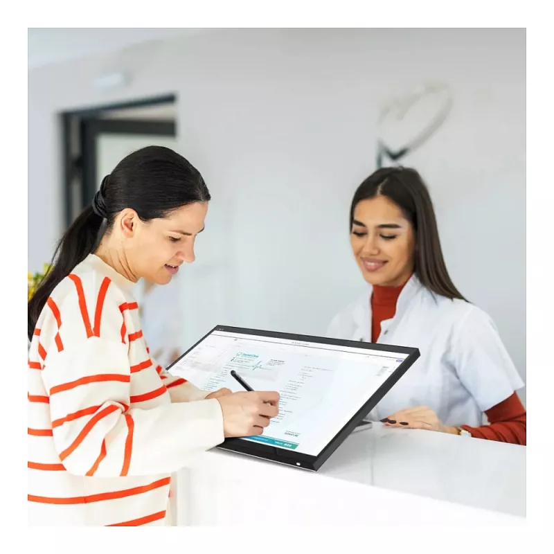 ALOGIC Clarity Fold Touch 27 cali 4K UHD IPS Monitor Dotykowy z Kamerą, 65W USB-C PD, Składana Podstawa