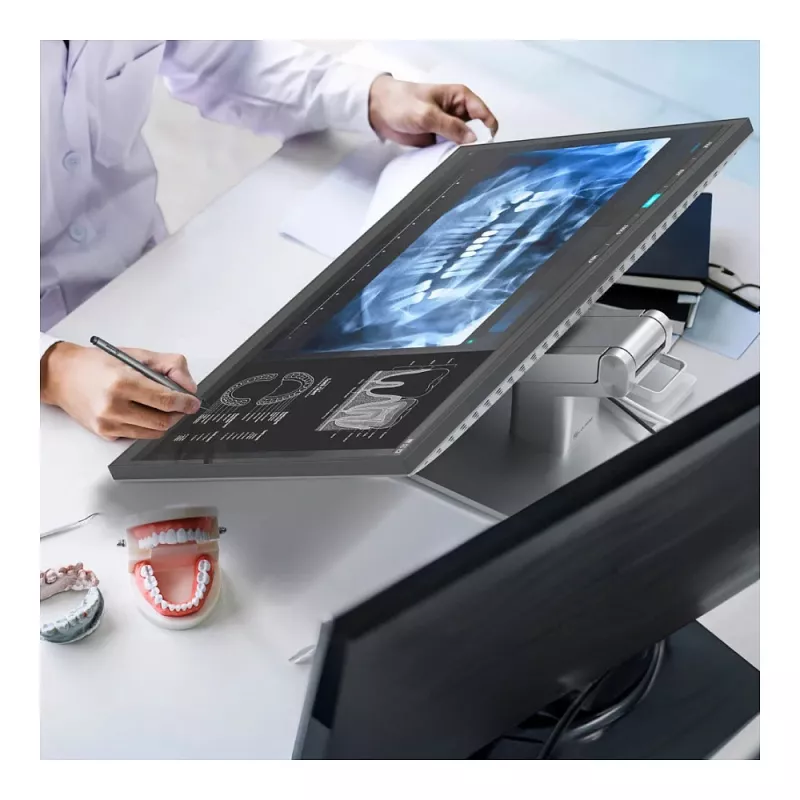 ALOGIC Clarity Fold Touch 27 cali 4K UHD IPS Monitor Dotykowy z Kamerą, 65W USB-C PD, Składana Podstawa