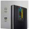 AXAGON EEM2-SD2B Obudowa zewnętrzna 10Gbps M.2 NVMe/SATA SSD z wyświetlaczem LED, USB-C, Czarny