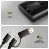 AXAGON EEM2-SD2B Obudowa zewnętrzna 10Gbps M.2 NVMe/SATA SSD z wyświetlaczem LED, USB-C, Czarny