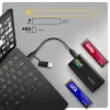 AXAGON EEM2-SD2B Obudowa zewnętrzna 10Gbps M.2 NVMe/SATA SSD z wyświetlaczem LED, USB-C, Czarny