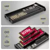 AXAGON EEM2-SD2B Obudowa zewnętrzna 10Gbps M.2 NVMe/SATA SSD z wyświetlaczem LED, USB-C, Czarny