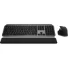 Logitech Master Series MX Keys S Combo for Mac - Bezprzewodowy zestaw klawiatury i myszy - Pełnowymiarowy - Podświetlany - AZERTY francuski - Space Gray (920-012841)